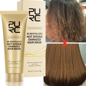 Varázslatos hajmaszk 5 másodperces regeneráló sérülés göndör puha, sima, fényes haj mély hidratáló keratinos hajkezelés fejbőr ápolás 70g