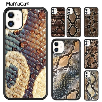 MaiYaCa Cobra Python kígyóbőr telefontok iPhone-hoz SE2020 15 14 6 6s 7 8 plus XR XS 11 12 13 pro max Shell Cover coque