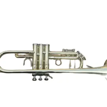 amerikai márkájú, kiváló minőségű B-lapos trombita rézfúvós aranyozott professzionális trombita hangszer háromhangú kürt 7C szájjal