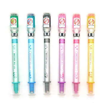12Db fecskendő semleges toll fecskendő gél tollak orvosnak műanyag golyóstoll írószerek nővér számára