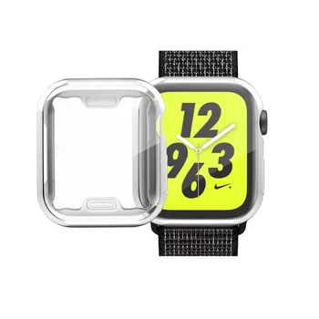 Soft TPU teljes képernyős védőburkolat Apple Watch Series 5-höz 4 3 2 1 Óratok IWatch 40mm 44mm 38mm 42mm kerethéjhoz