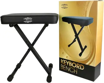 Glory állítható párnázott billentyűzetpad, állítható zongora billentyűzetpad, X-stílusú székülés,