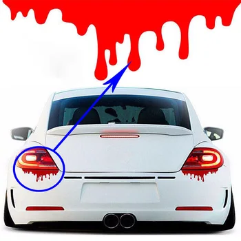 Levegő hátsó lámpa csöpögő vér autó matricák fényszórók módosított autó matricák motorkerékpár matricák megölik a légáramlást autó matricák