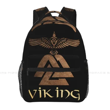 Viking harcos hátizsák lányoknak Fiúk utazási hátizsák Daypack tizenéves iskolai laptophoz