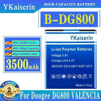 YKaiserin akkumulátor Doogee X5 B-DG800 B-DG550 B-DG2014 B-DG500C telefon csere akkumulátorok Lítium-polimer kiváló minőségű