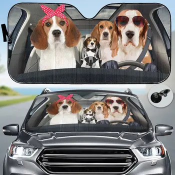 Beagle Car napernyő, Beagle Auto napernyő, Beagles napernyő, Beagle autó dekoráció, Beagle ajándék, napernyő autónak, kutya szerető G
