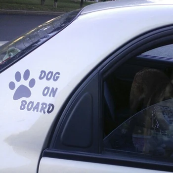 1PC Baby Pet Dog a fedélzeten autó stílusos autó matricák fényvisszaverő figyelmeztető jel Dacel