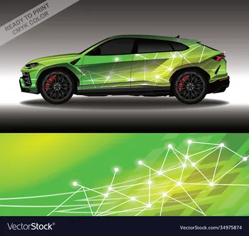 zöld SUV autó grafikus matrica teljes testű verseny vinil csomagolás autó teljes csomagolású matrica dekoratív autó matrica hossza 400cm szélesség 100cm