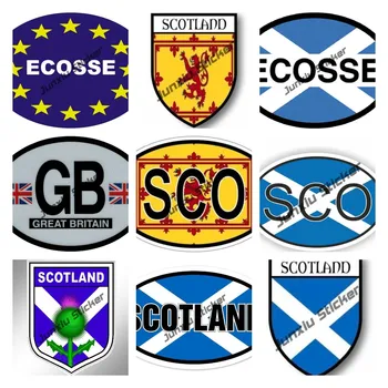 Országkód Skócia SCO Ecosse matrica Ez egy skót büszkeség Skócia Die Cut Vinyl Shite Nemzeti zászló matrica KK kiegészítők