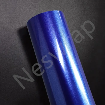 Legmagasabb minőségű PET Portimand kék vinilfólia (PET bélés) Ultra fényes festék Fémes vinil autófóliához Minőség Garancia