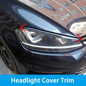 szénszálas fényszóró díszítő lámpa szemöldök fényszórófedél díszítés Volkswagen VW Golf 7 MK7 GTI Auto tartozékokhoz