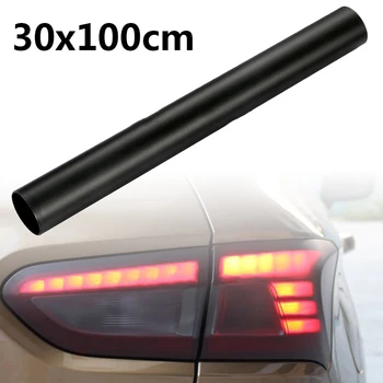 30 * 100cm autó fényszóró hátsó lámpa színe matt fekete hátsó lámpa csillogó füst árnyalatú film csomagolás vinil matrica stílus kiegészítők