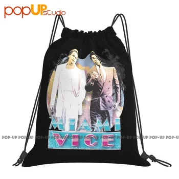 Miami Vice 80S Love húzózsinóros táskák Tornazsák vintage könnyű