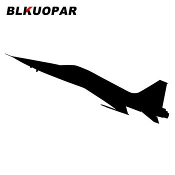 BLKUOPAR Vadászgép Sugárhajtású F-16 sziluett Autó matricák Stancolt Vinyl matrica Elzáródás Kaparó szörfdeszka ablakok dekoráció Autó stílus