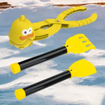 Hógolyó klip 2 lapáttal kacsa alakú hógolyó harcok Hógolyókészítő eszköz felnőtteknek Gyerekek Lányok Fiúk Gyermekek Téli sportok
