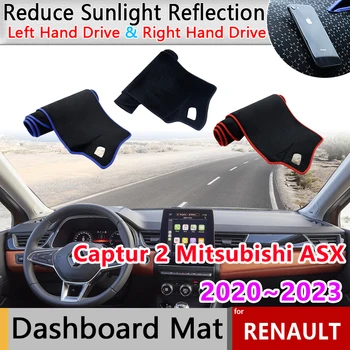 Renault Captur 2 Mitsubishi ASX 2020~2023 2021 2022 műszerfal burkolat Műszerfal szőnyeg Pad árnyékoló bélés Köpeny kiegészítők