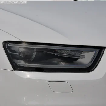 Autó fényszóró védőfólia csomagolás füst fekete árnyalat átlátszó vinil TPU matrica Audi A3 S3 RS3 A6 S6 A7 S7 Etron Q3 Q7 TT