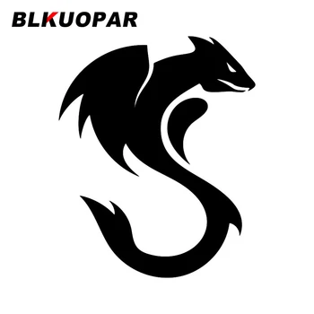 BLKUOPAR Sárkány logó Design autó matricák Vicces vízálló Karcálló kreatív matricák Fényvédő divatos autó stílus