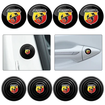 Autós ajtózár kulcslyuk elleni védelem matricák és autóajtó lengéscsillapító tömítés embléma Fiat abarth 500 500L 500X 500C