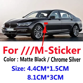 3D Metál autó M Sport Power logó embléma embléma embléma oldalsó sárvédő matrica BMW M M3 M4 M5 F10 F07 E90 E60 F30 E89 F20 X1 X3 X4 X5 X6