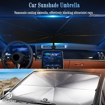 Autó napernyő napernyő első ablak összecsukható napernyő Trumpchi GAC GS3 GS4 GS5 Coupe GA4 GS8 GM6 GM8 automatikus szélvédő napernyő