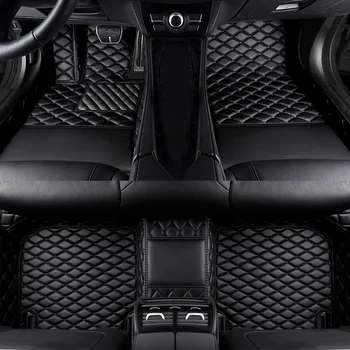 PU bőr luxus 3D testreszabott autó padlószőnyeg Audi A1 8X1 2 ajtókhoz 2011-2015 8XA A1 8XF 4 ajtók autó belső kiegészítők