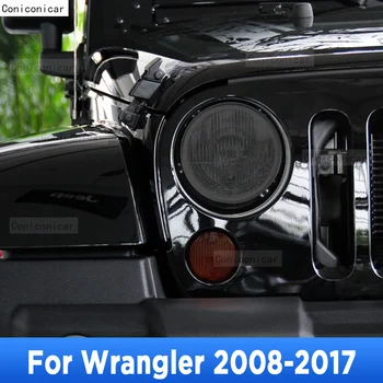 Autó fényszóró védelem füstölt fekete árnyalatú karcvédő fólia TPU matricák Jeep Wrangler 2008-2017 tartozékokhoz