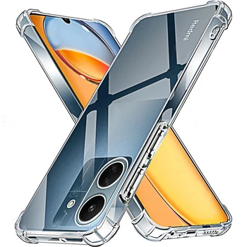 Átlátszó telefontok Redmi 13C 12c 10C 9C átlátszó puha szilikon hátlaphoz Xiaomi Redmi 12 4G 5G Shell 13 12 10 C A 9 C