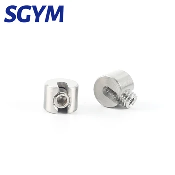 SGYM 2db 316 rozsdamentes acél 2/3/4/5/6 mm drótkötél markolat stop kis egycsuklós huzal kábel kötél bilincs